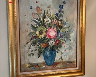 Large framed painting