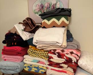Lots of blankets and throws