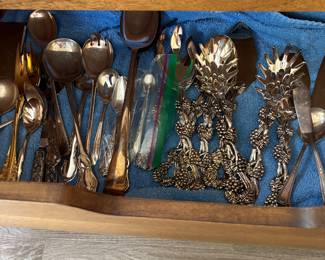 Lots of serving utensils