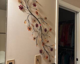 Acrylic and metal wall art