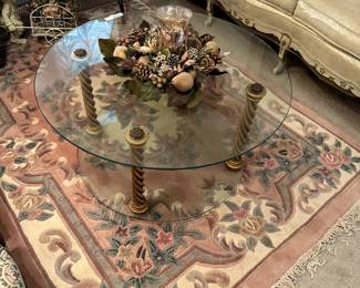 glass top table