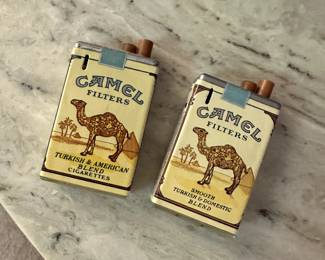 2 Camel cigarette lighters