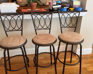 3 High Kitchen Stools