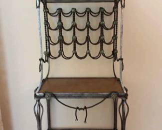 Large wine rack bar brass iron