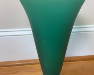 Green Glass Vase