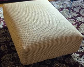 Jacquard Rectangular Ottoman Wheat