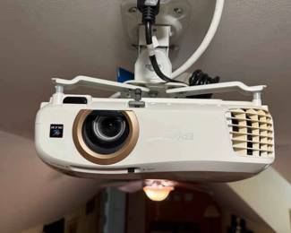 Epson Projector, Projector Screen Sound System Complete Home Theater Setup