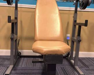 Weight Bench And Squat Rack