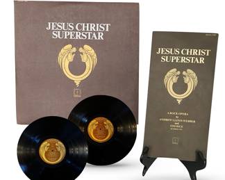 Jesus Christ Superstar vinyl and accompanying literature;  #DXSA - 7206 (Also available are LPs by Beatles, Hendrix, The Association, Paul Revere and the Raiders — and Enoch Light for violinist enthusiasts.)