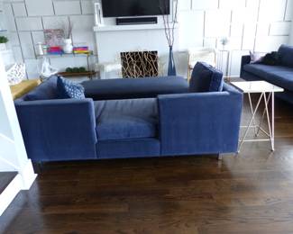 Mitchell Gold & Bob Williams sofas, side table