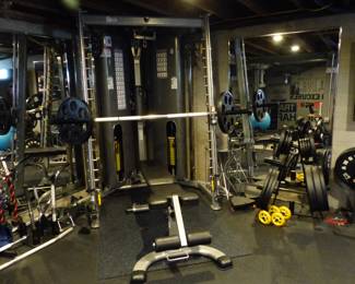 Home gym, weight set