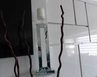Pair of contemporary candle holders