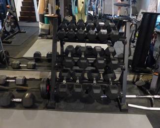 Home gym, weight set