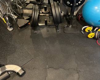 Home gym, weight set