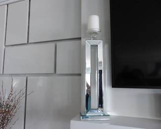 Pair of contemporary candle holders