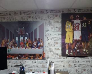Sports wall hangings