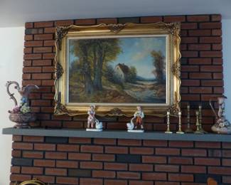 Framed art, bric-a-brac