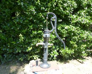 Outdoor antique pump