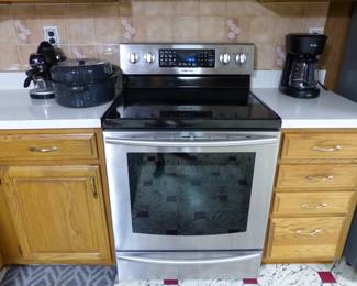 Complete kitchen cabinets, dishwasher, stove, hood & fridge (bring tools to dismantle)