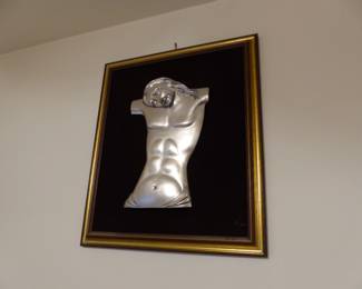 Framed wall hanging