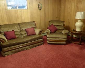Sofa, loveseat, pair of matching chairs