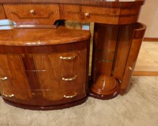Queen size Italian lacquer bedroom set