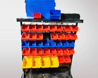 Retail storage bins