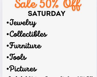 Saturday’s Sales - Don’t Miss Out!!