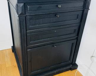$120 - Restoration Hardware Flatiron Reclaimed wood file cabinet. Rustic reclaimed wood file cabinet. Please note: there has been some wear on the top of the file cabinet