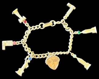 Goldtoned Charm Chain Bracelet