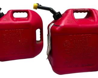 Set of Two 5 Gallon Gas Cans