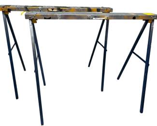 Pair of Folding Sawhorses