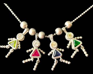 925 Birthstone Babies Necklace