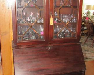 Mahogany secretary bookcase
