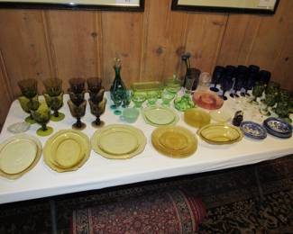 Vintage glassware