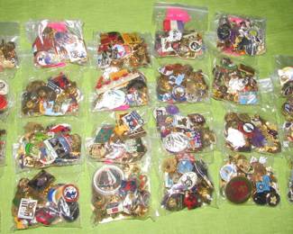 Packets of vintage pins.... 25 pins per packet