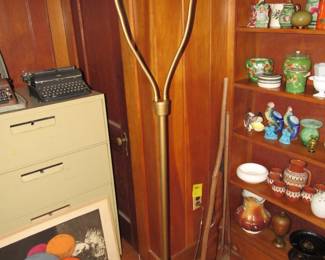 MCM floor lamp with original shades