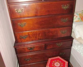 Vintage solid chest on chest