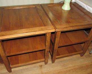 Solid wood end tables