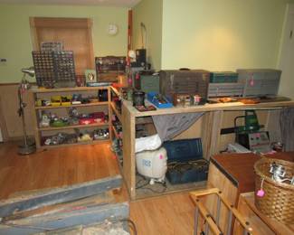 Tools in garage apartment