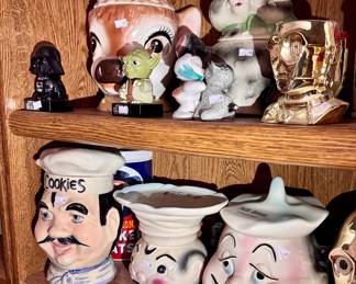Around 300 cookie jars - mostly vintage