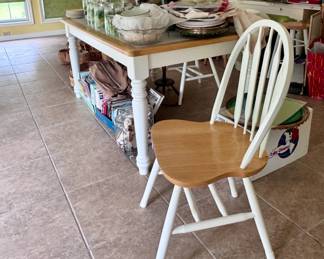 Ceramic kitchen tables and chairs