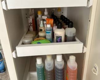 Makeup and perfume.