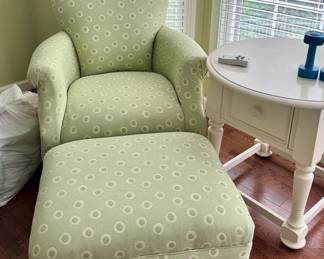 Nice chair and ottoman