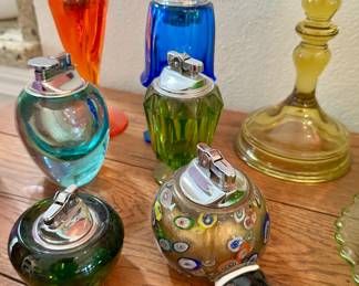 Collectible Murano and Viking lighters
