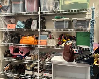 Tubs full of women's purses - new in the package with tags