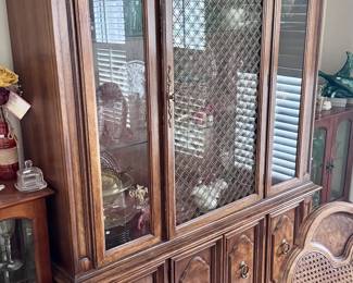 Midcentury china cabinet; part of dining room set