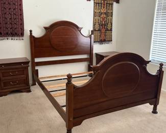Queen bed and accessories