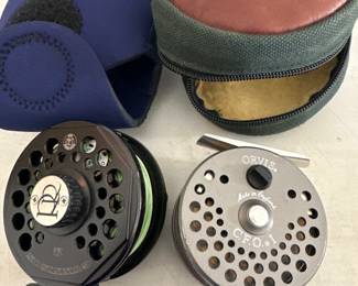 Orvis and Ross fly reels 