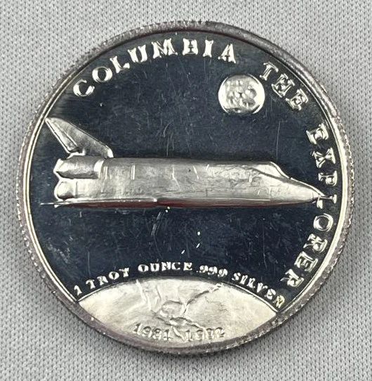1oz Silver Columbia Space Shuttle DCAM Round